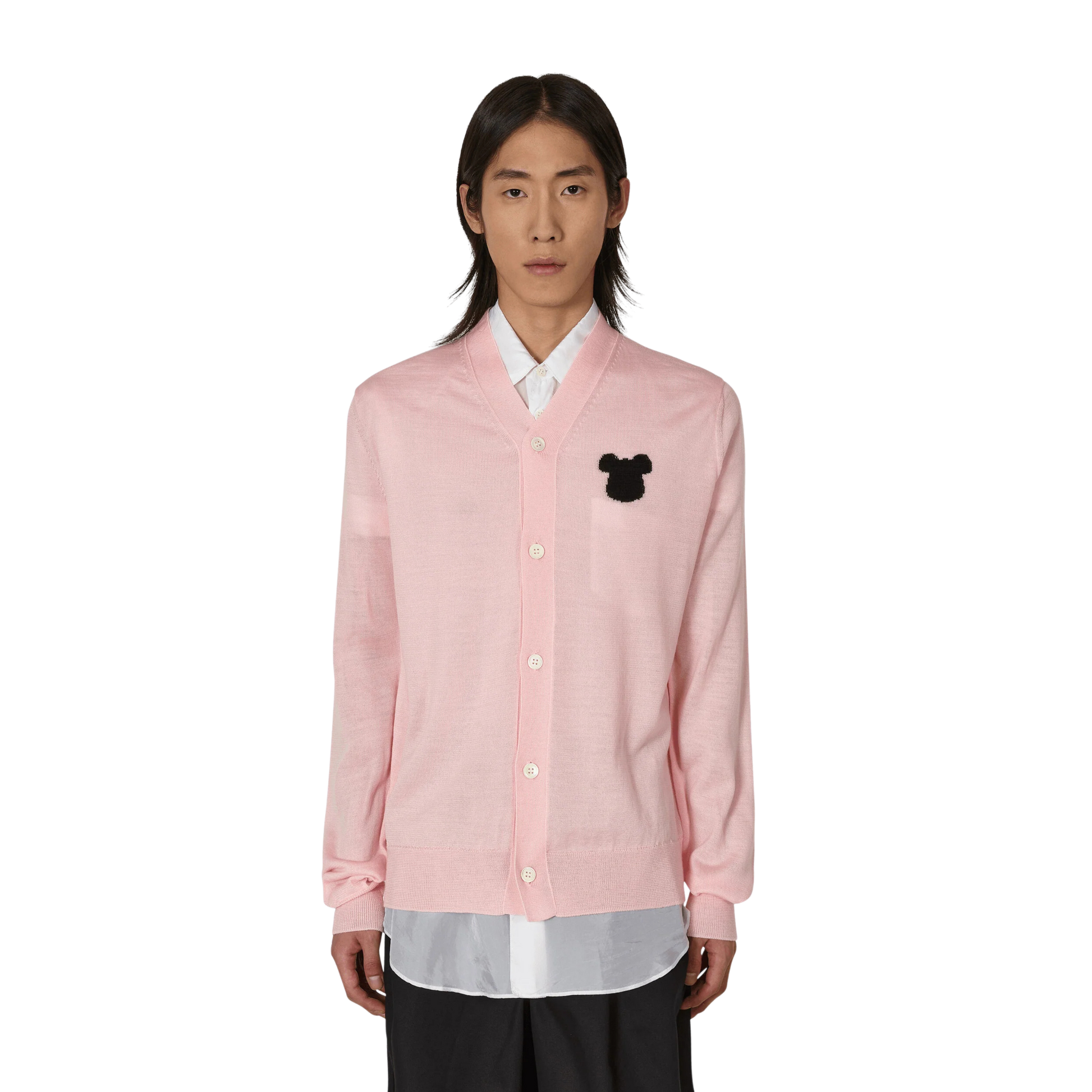 COMME des GARCONS Shirt x BE@RBRICK Knitted Cardigan - Pink