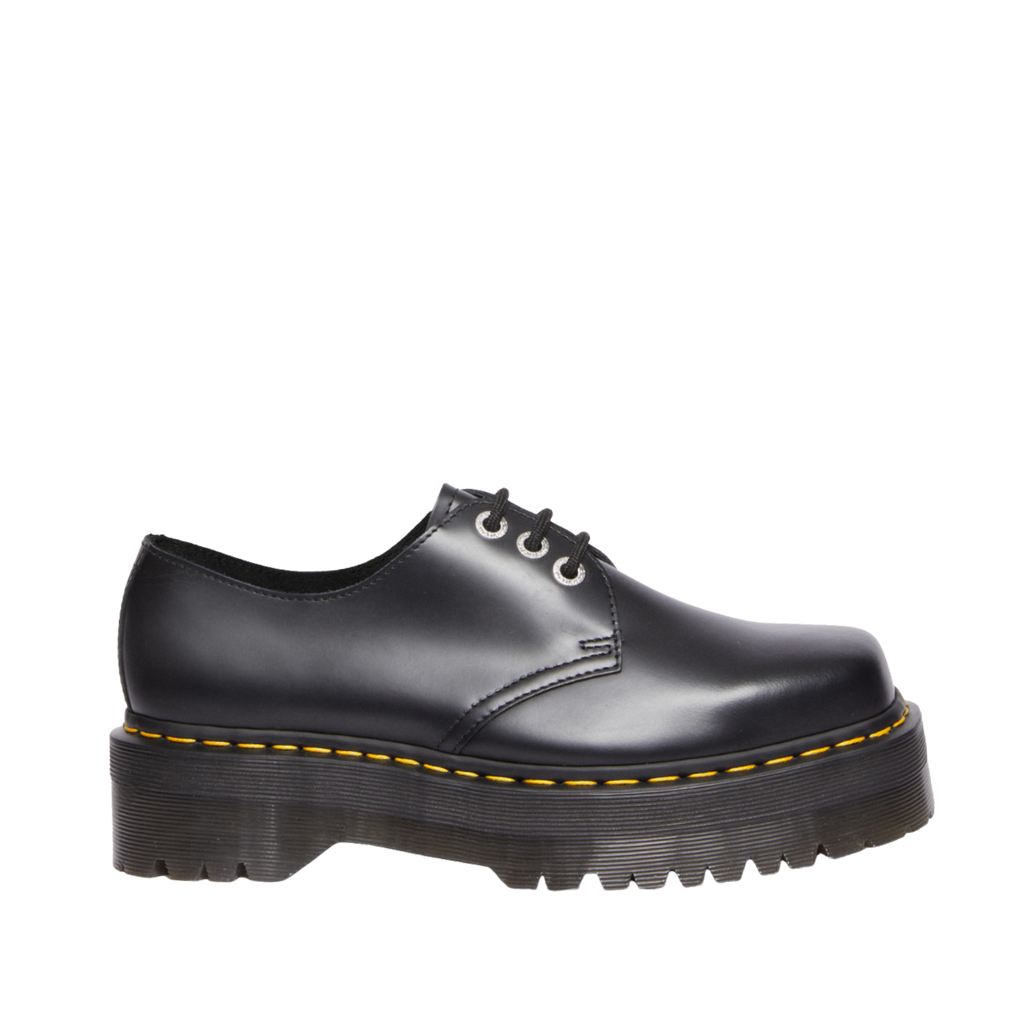 Dr. Martens 1461 Quad Squared - Black Polished Smooth Leather Dr. Martens 1461 Quad Squared - Black Polished Smooth Leather