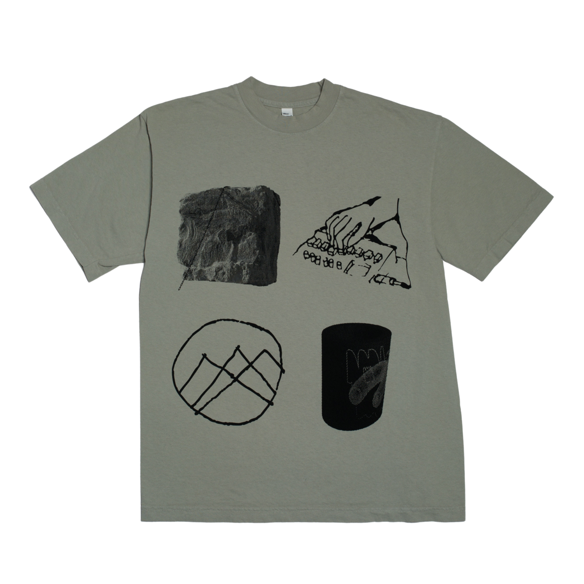 Actual Source Objects T-shirt - Sage Green