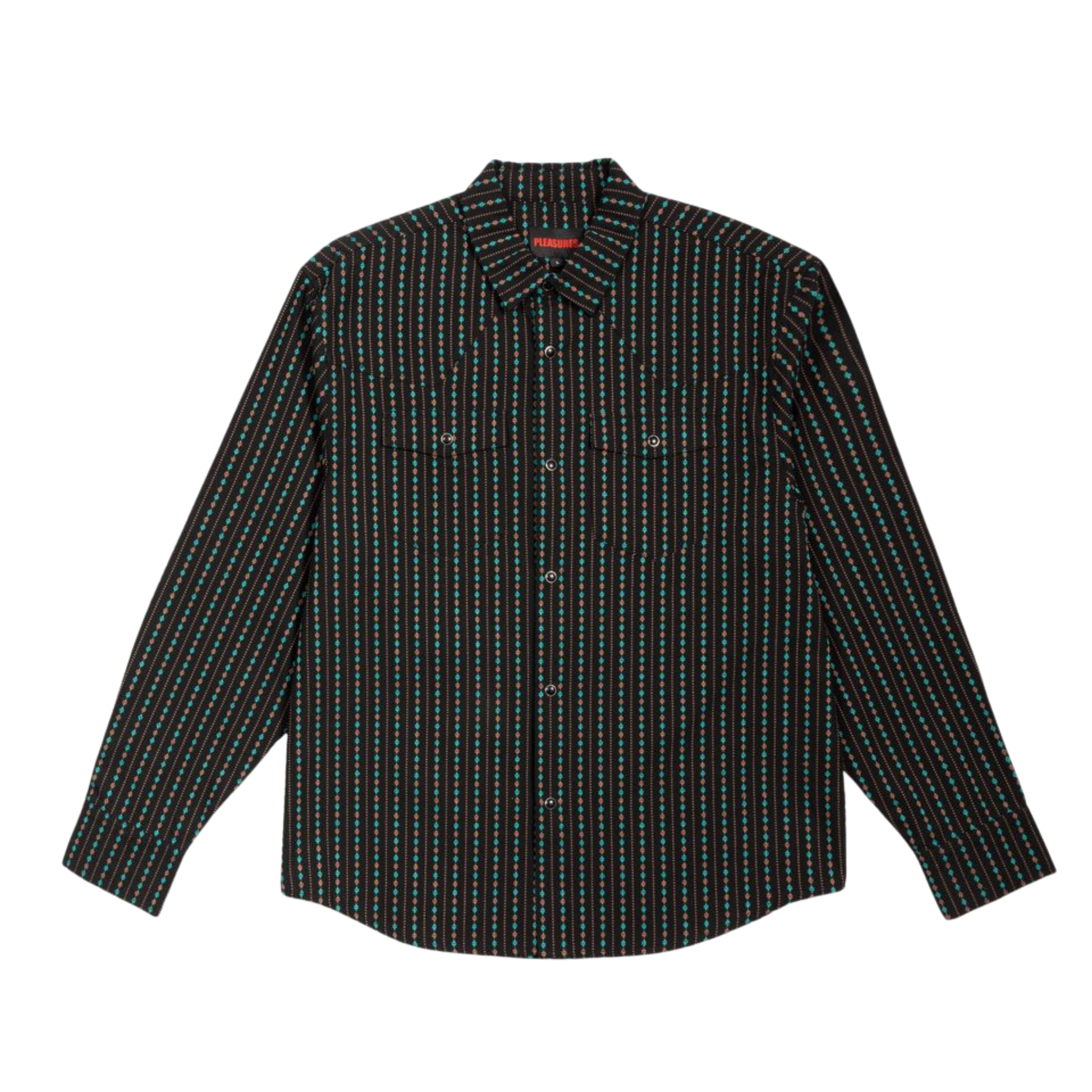 Pleasures Tribute Western Button Up - Black