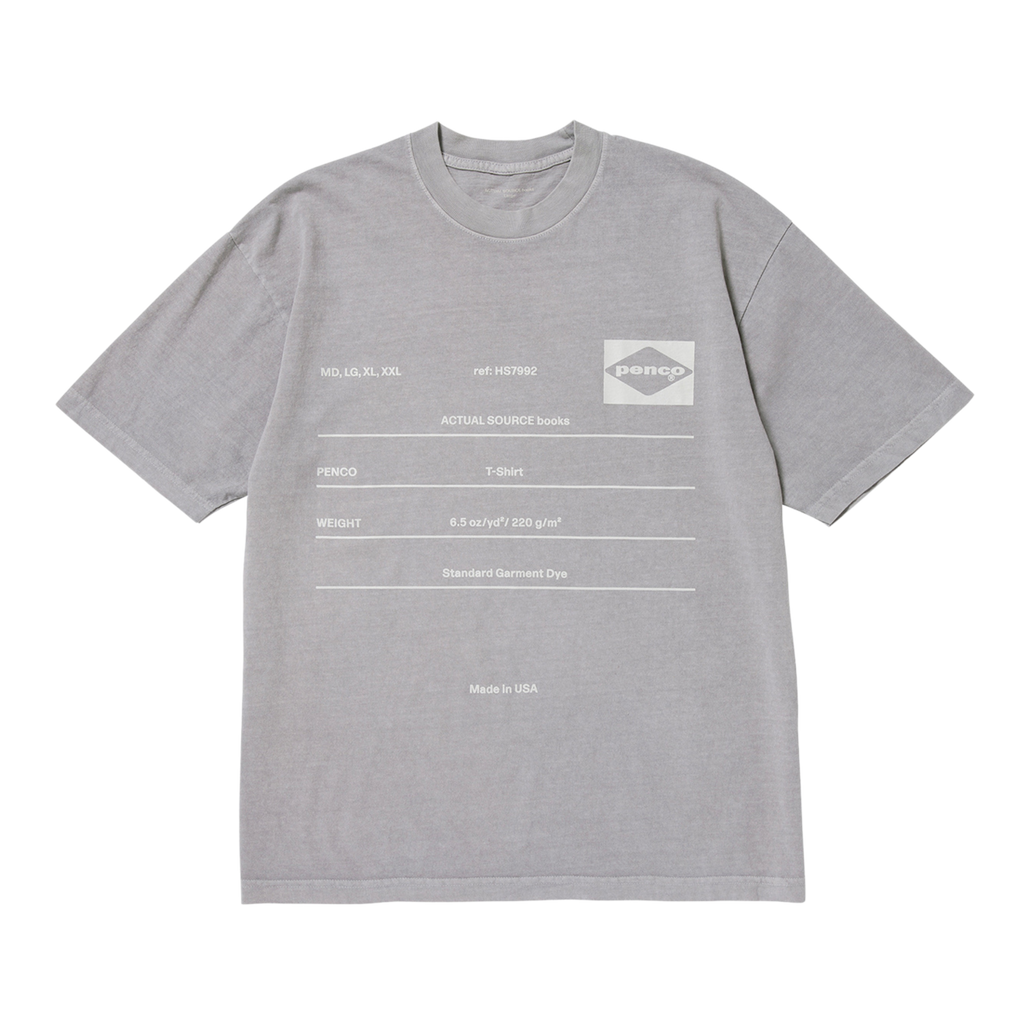 HS7992 Tee Short Sleeve Actual Source + Penco - Grey