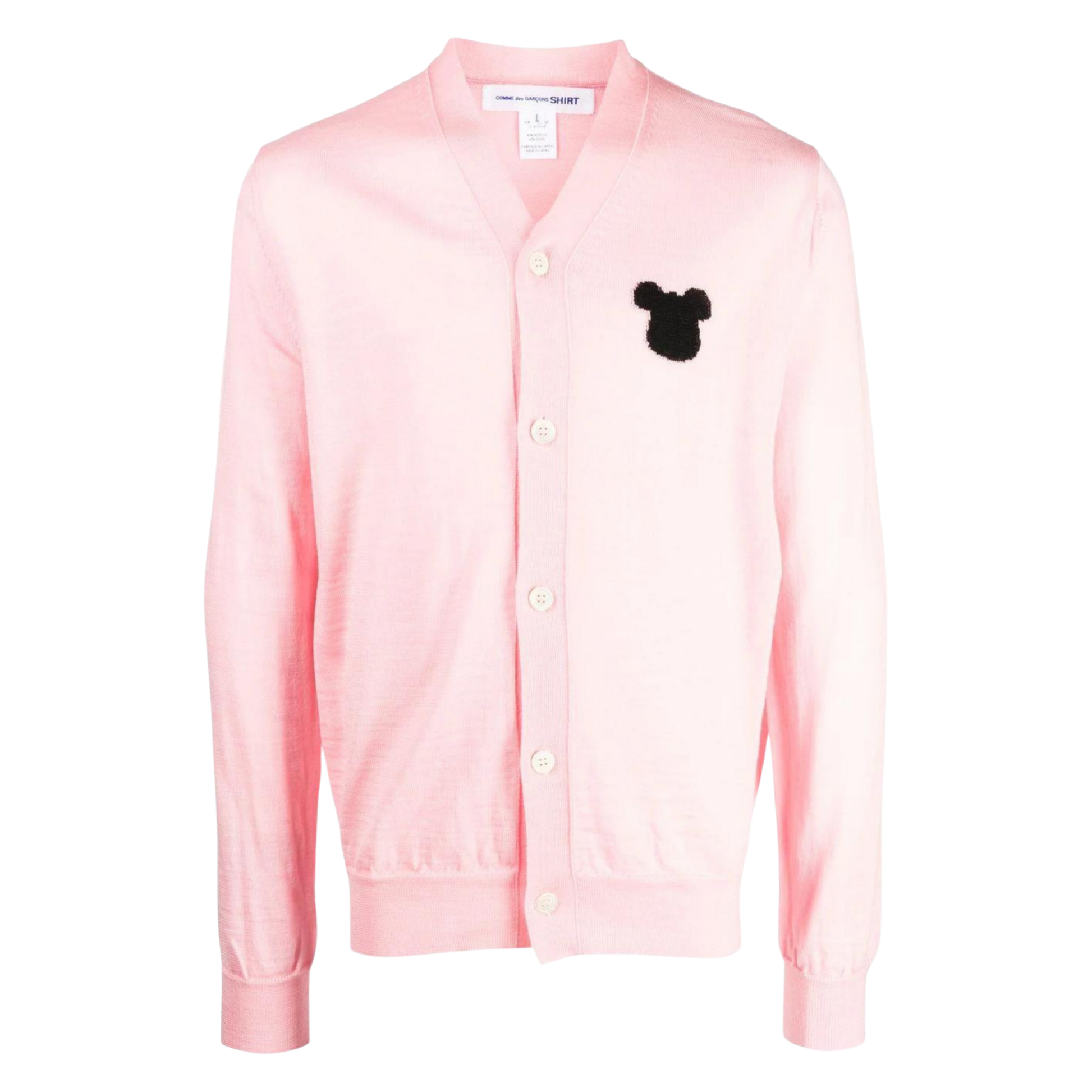 COMME des GARCONS Shirt x BE@RBRICK Knitted Cardigan - Pink