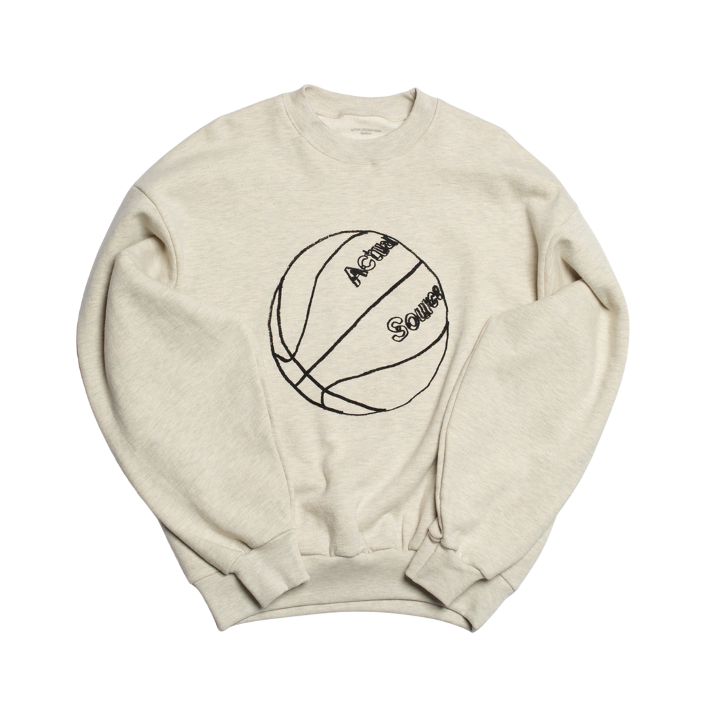 Actual Source Ball Is Life Crew - Oatmeal