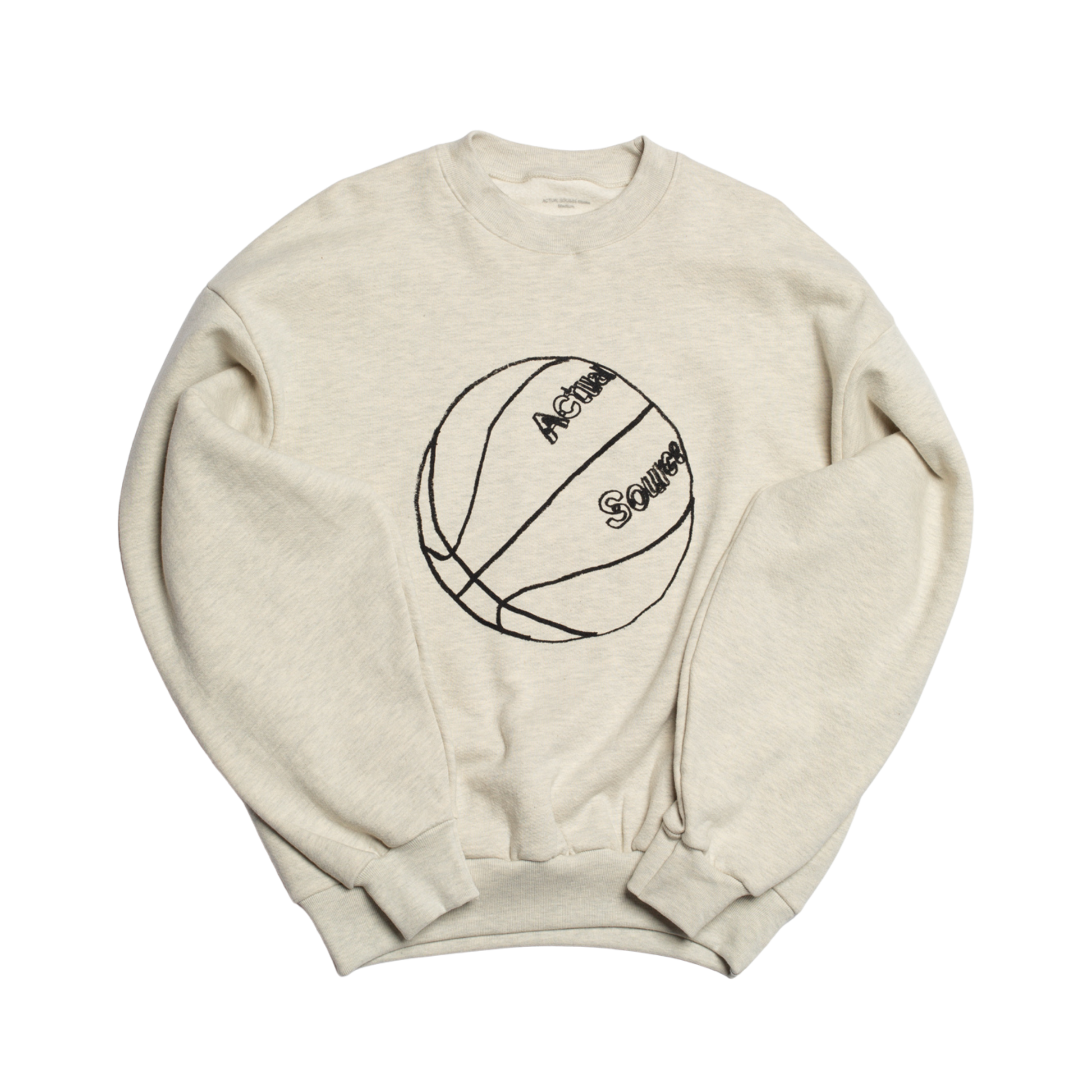 Actual Source Ball Is Life Crew - Oatmeal