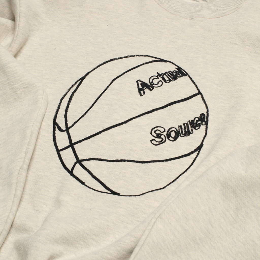 Actual Source Ball Is Life Crew - Oatmeal