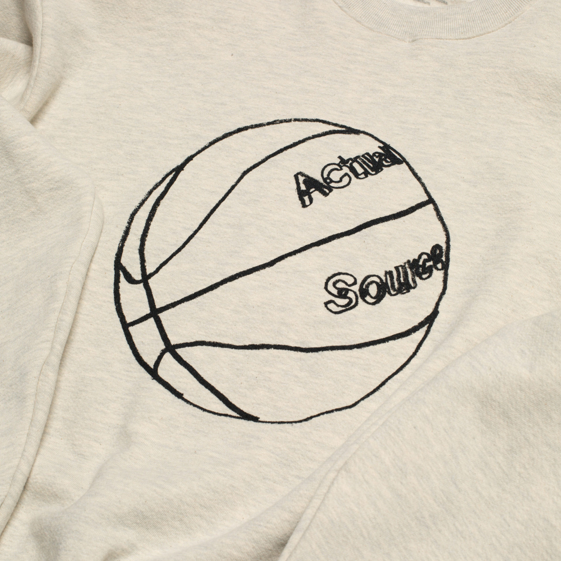 Actual Source Ball Is Life Crew - Oatmeal