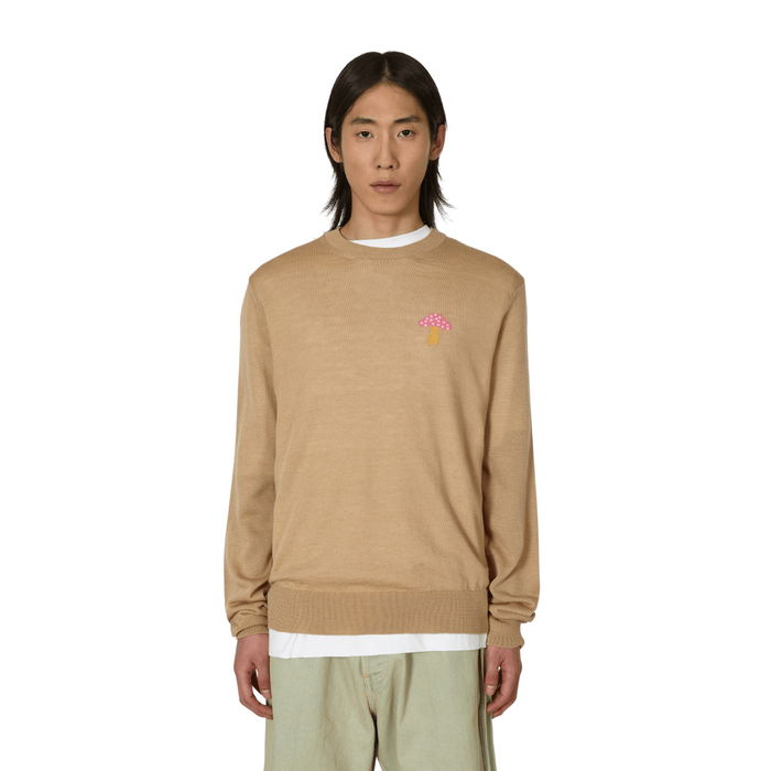 COMME des GARÇONS Shirt x Brett Westfall Knit Mushroom Sweater - Beige