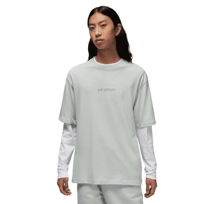 Men's Air Jordan Wordmark T-Shirt - Light Silver