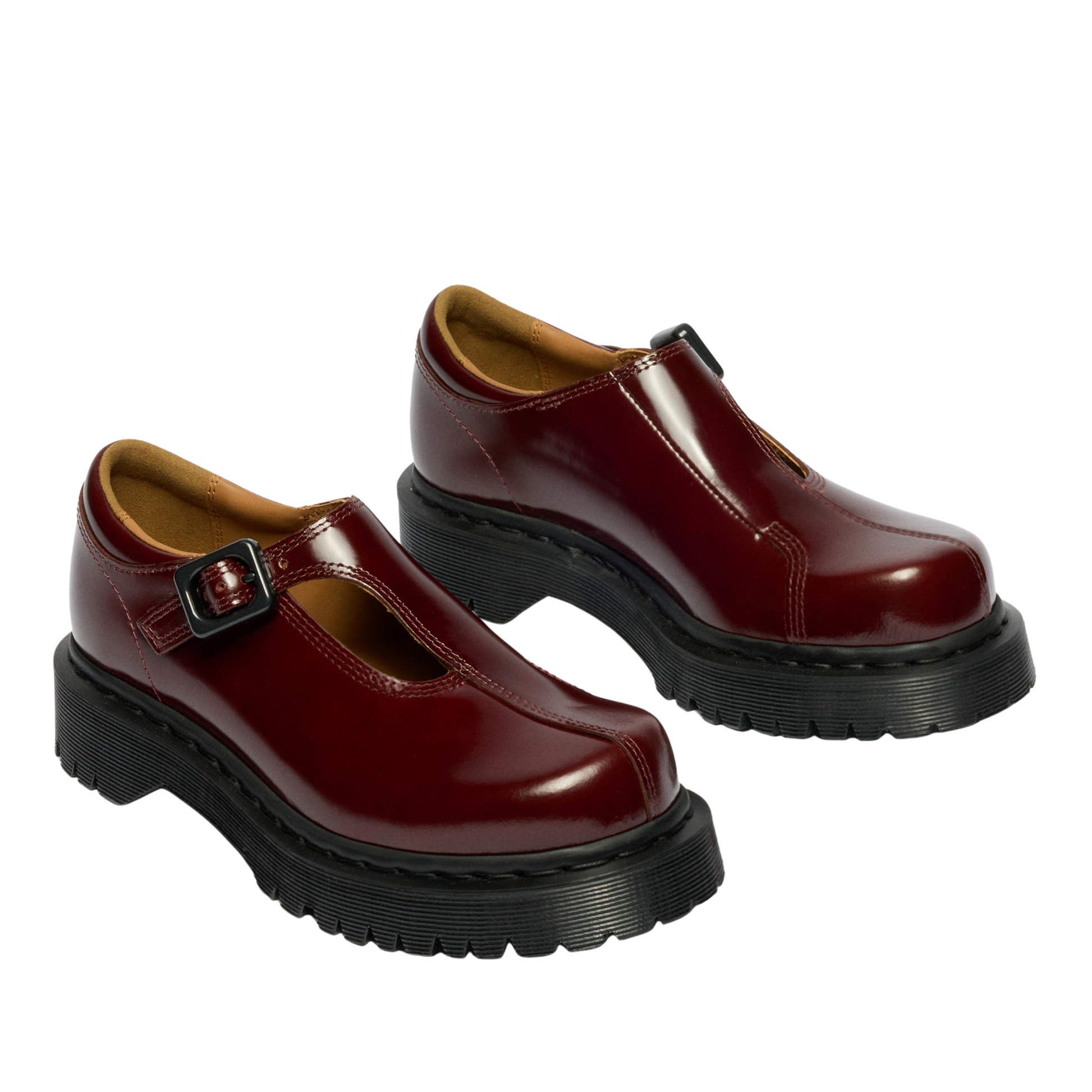 Dr. Martens Rejena MJ - Cherry Red/Laquered Leather