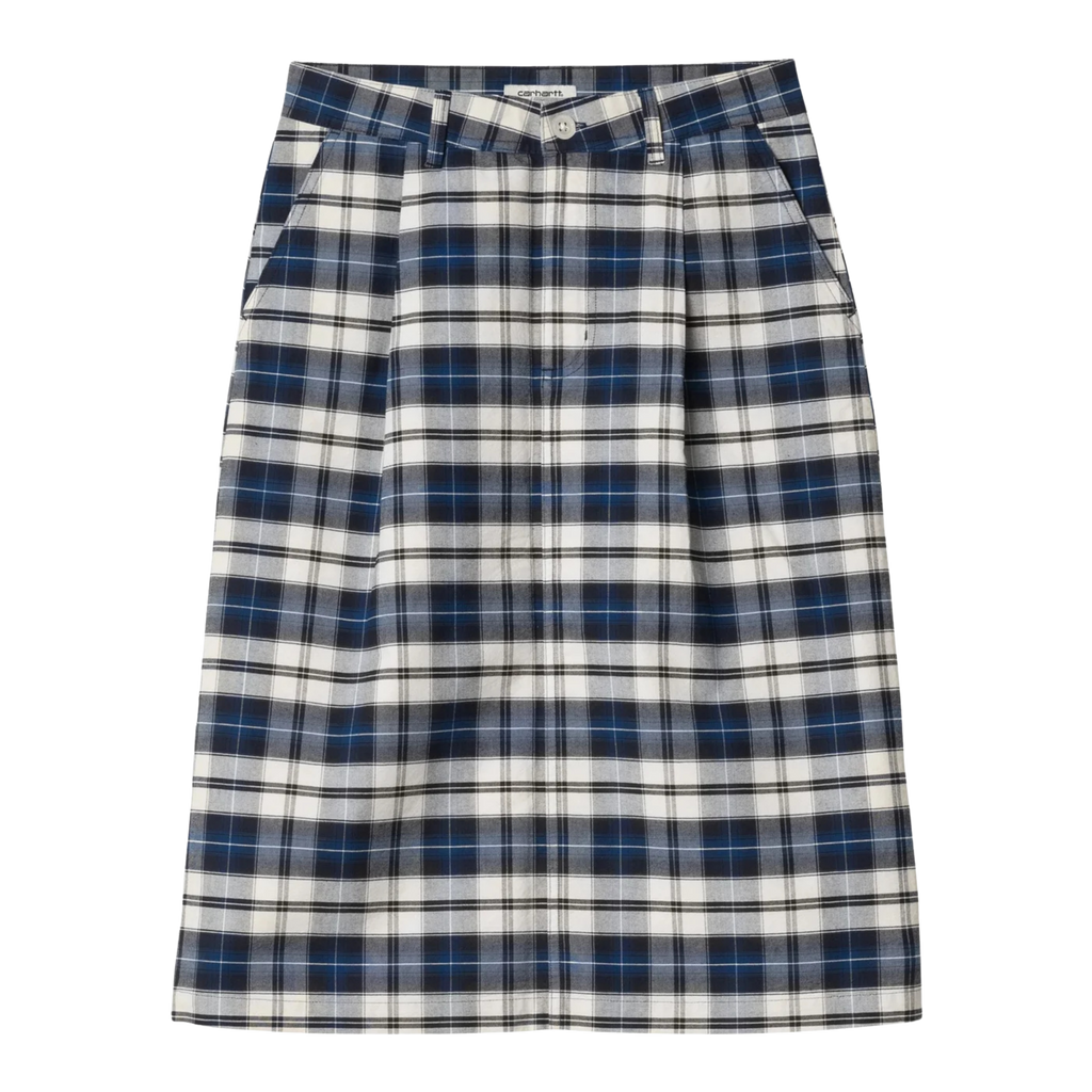 Women's Carhartt WIP Tarbell Skirt - Dark Navy/White