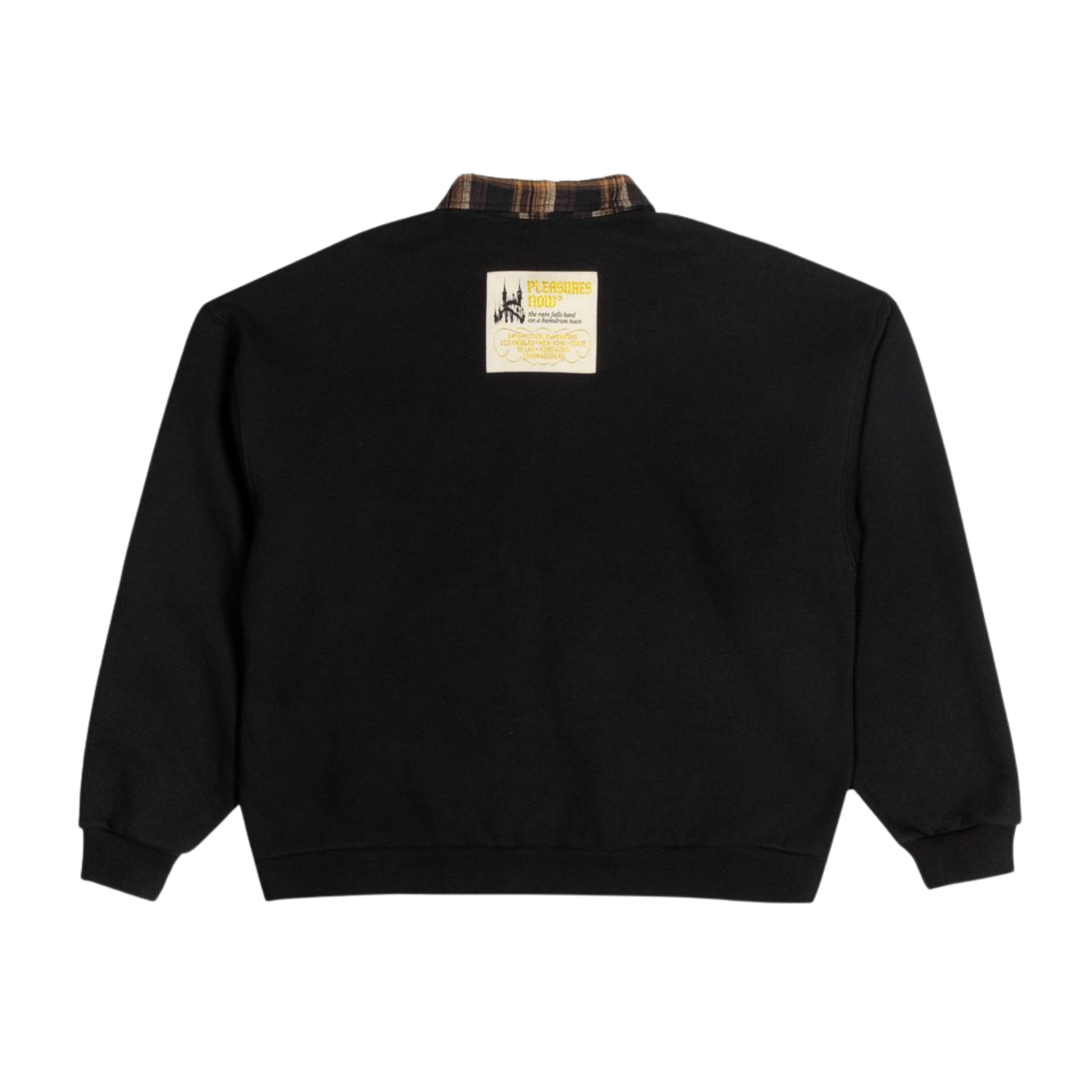Pleasures Town Polo Sweatshirt - Black