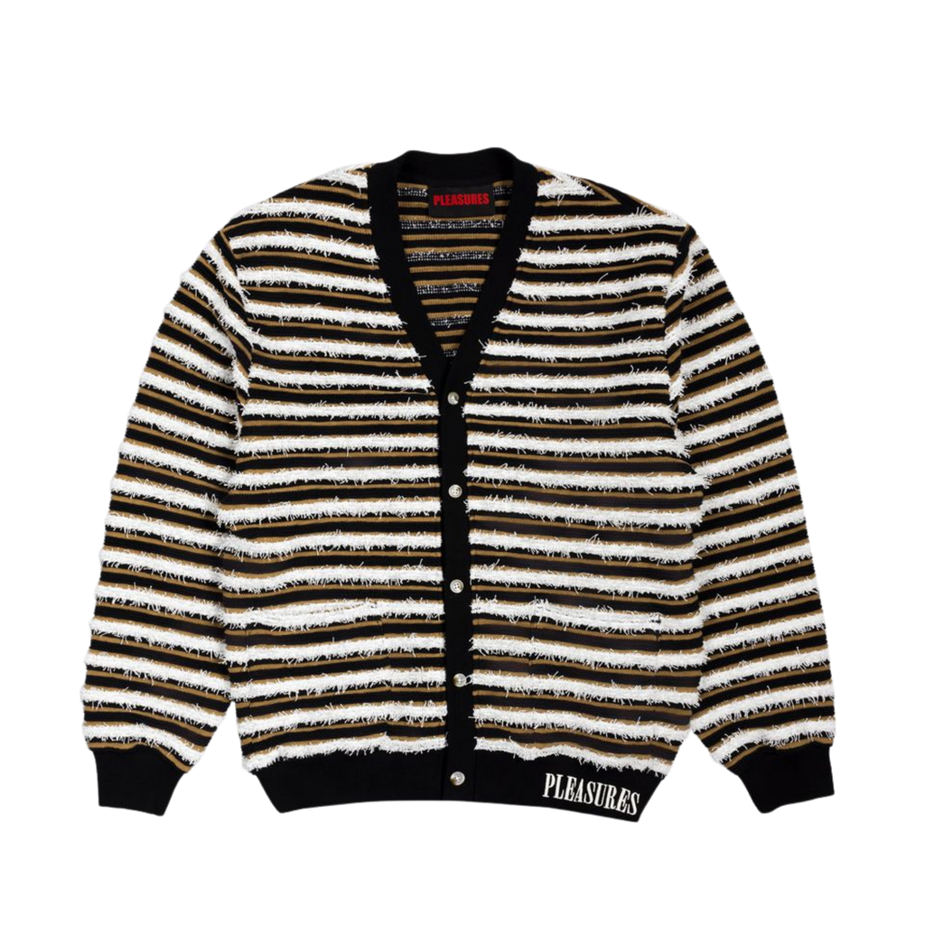 Pleasures Endless Cardigan - Brown/White