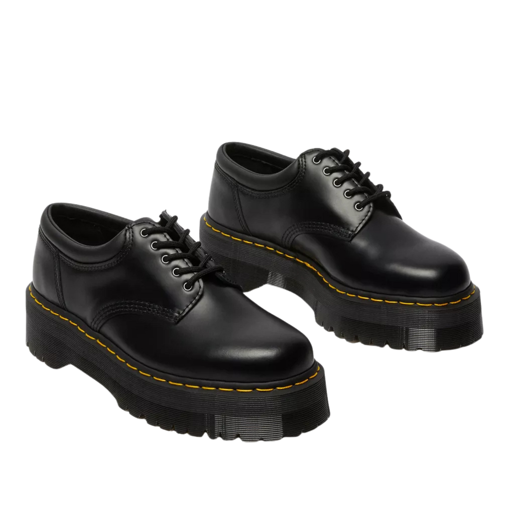 Dr. Martens 8053 Quad - Black Polished Smooth