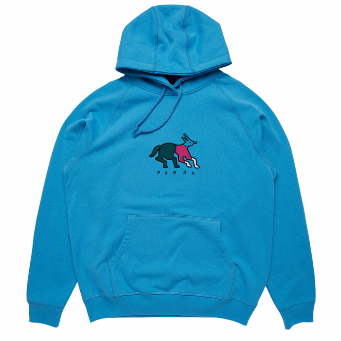 Parra Anxious Dog Hooded Sweatshirt - Greek Blue