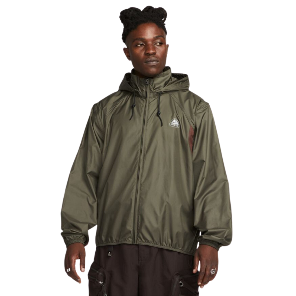 Men's Nike ACG "Oregon Series" Reissue Micro Shell Jacket - Cargo Khaki/Earth/Black/Wolf Grey