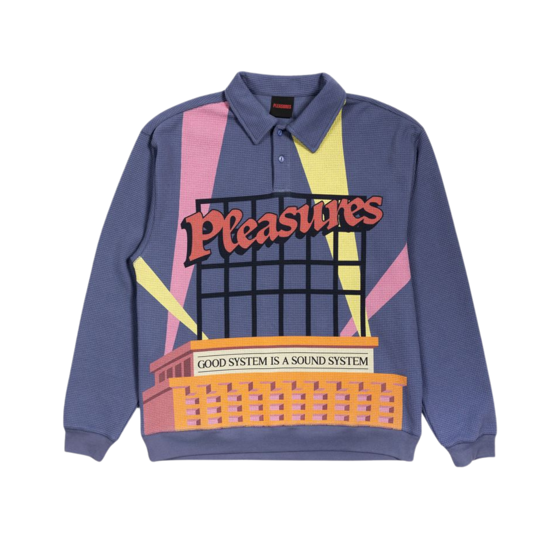 Pleasures Spotlight L/S Polo - Navy