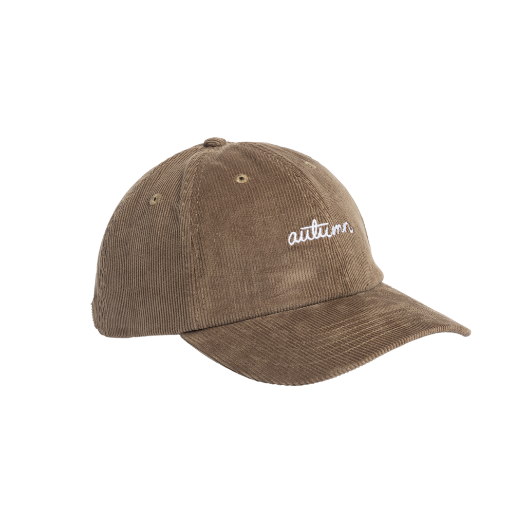 Autumn Cord 6 Panel Hat - Khaki