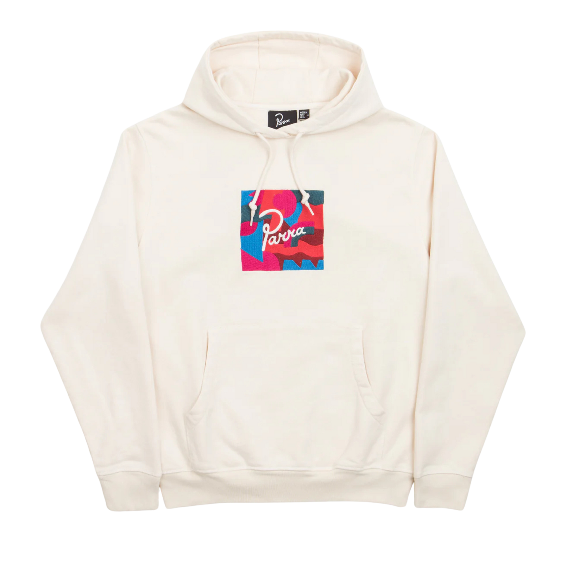 Parra Abstract Shapes Hooded Sweatshirt - White