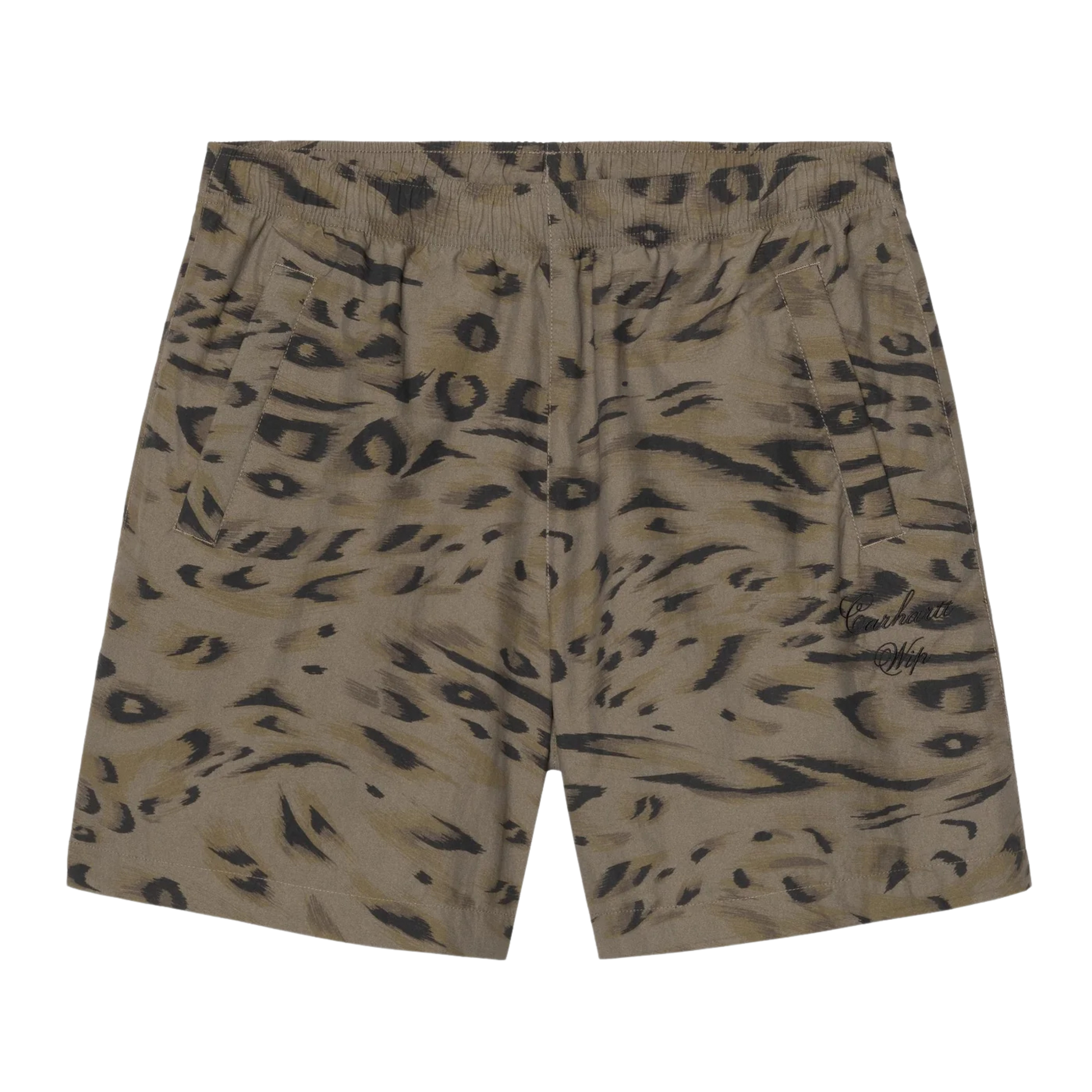 Men's Carhartt WIP Travon Short - Cypress/Black Duck Feather Print