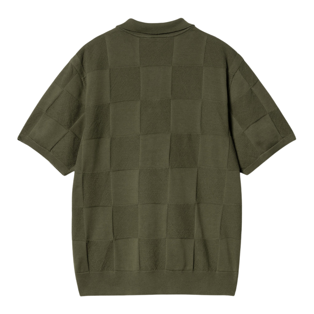 Men’s Carhartt WIP S/S Checker Polo - Dollar Green