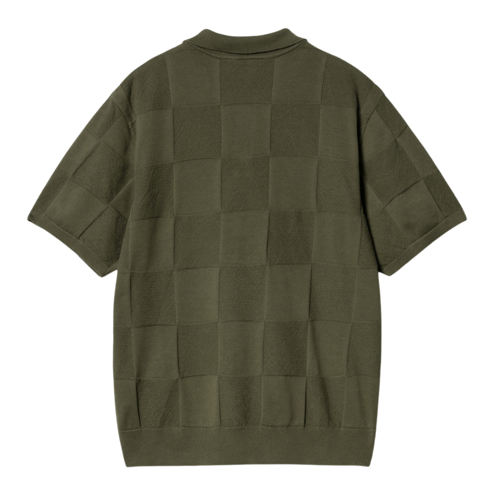 Men’s Carhartt WIP S/S Checker Polo - Dollar Green