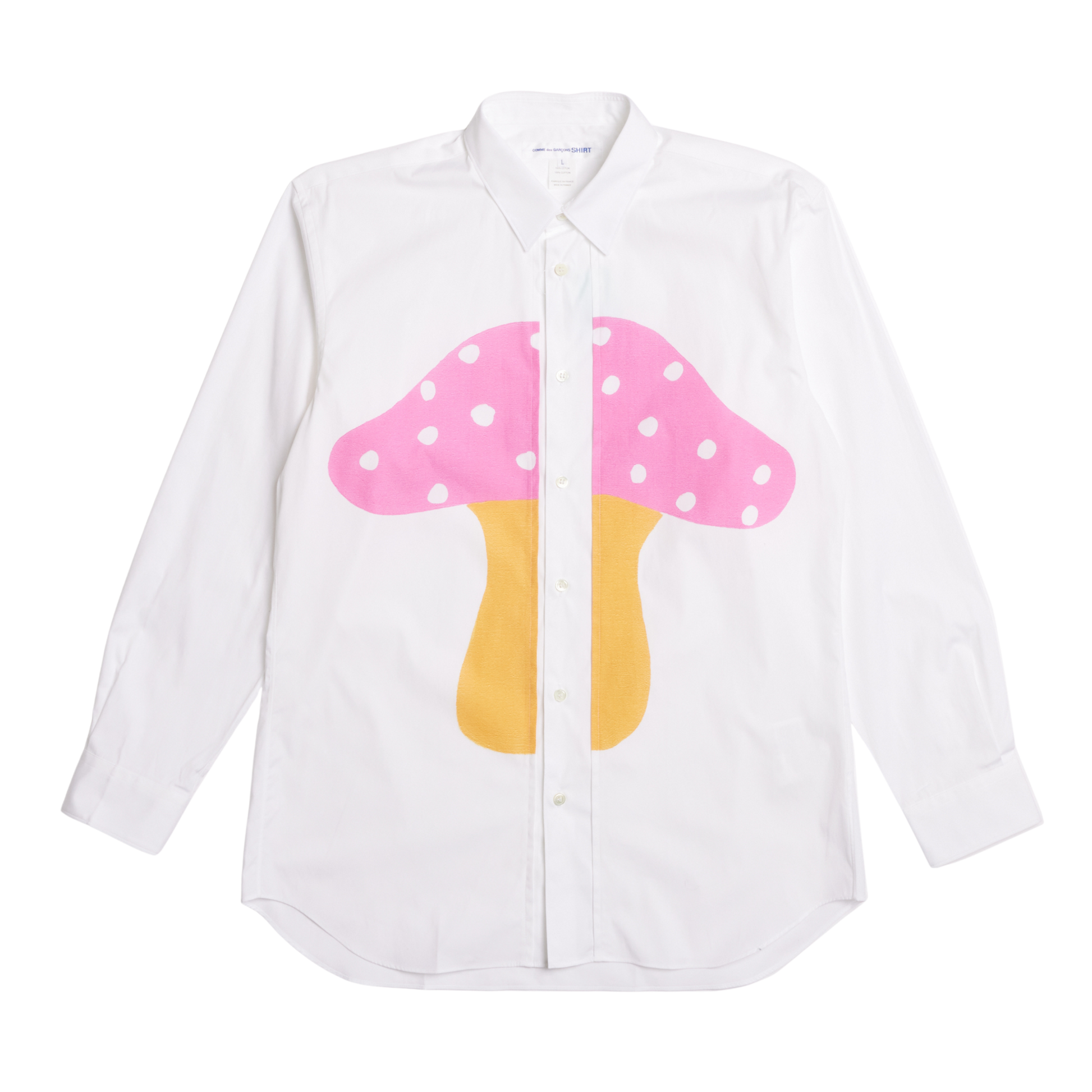 COMME des GARÇONS Men's Mushroom Cotton Poplin Shirt
