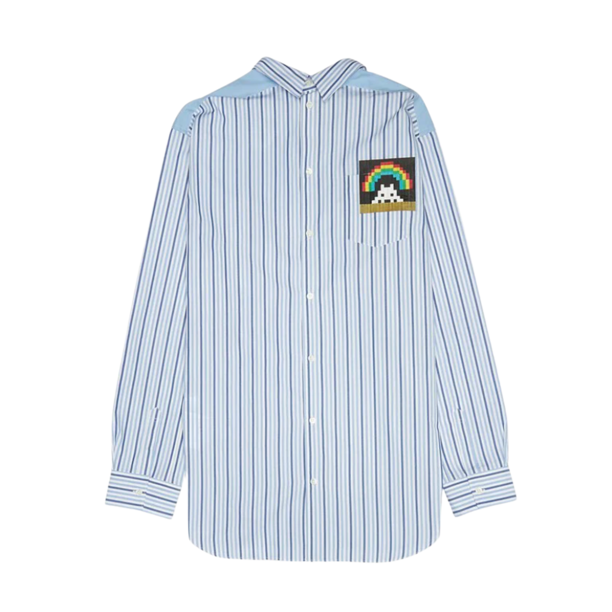 Comme des Garçons Men's Invader Woven Shirt - Stripe/Blue