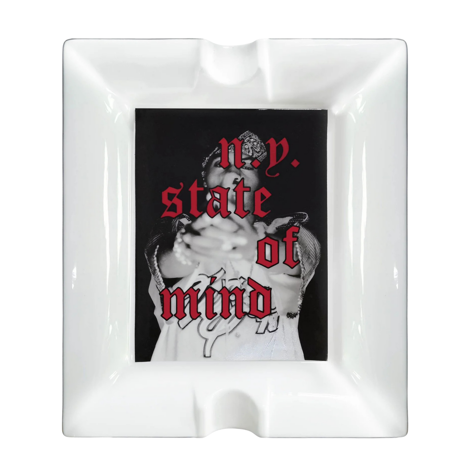 OBJECTS ARE BY x NAS Bone-Free China Ashtray (N.Y. State Of Mind)
