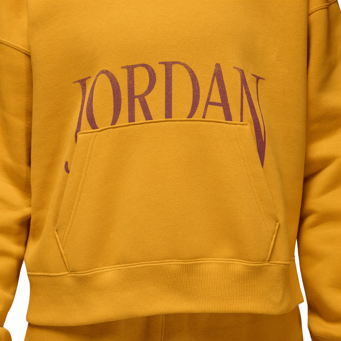 Women's Jordan Brooklyn Fleece - Yellow Ochre/Dusty Peach