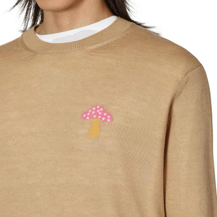 COMME des GARÇONS Shirt x Brett Westfall Knit Mushroom Sweater - Beige