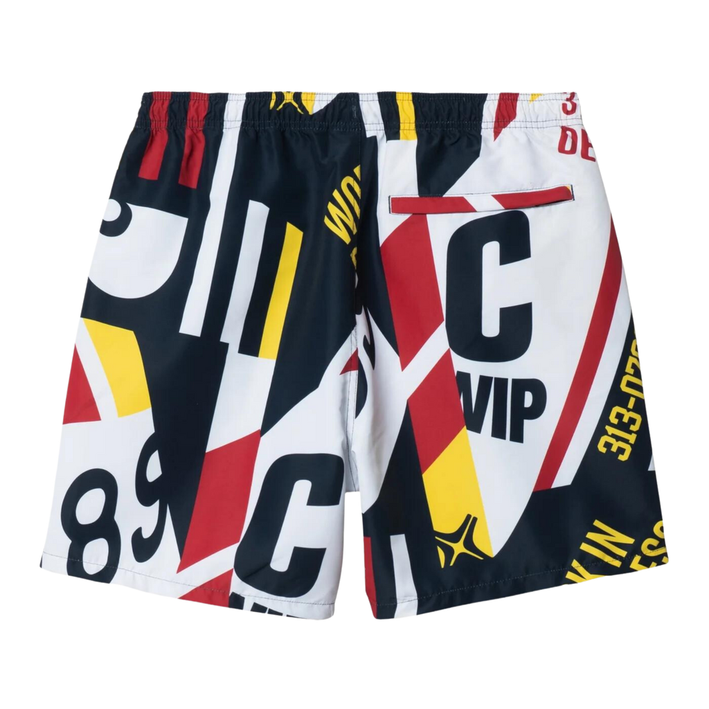 Men's Carhartt WIP Island Swim Trunks - Arcade Marina Print
