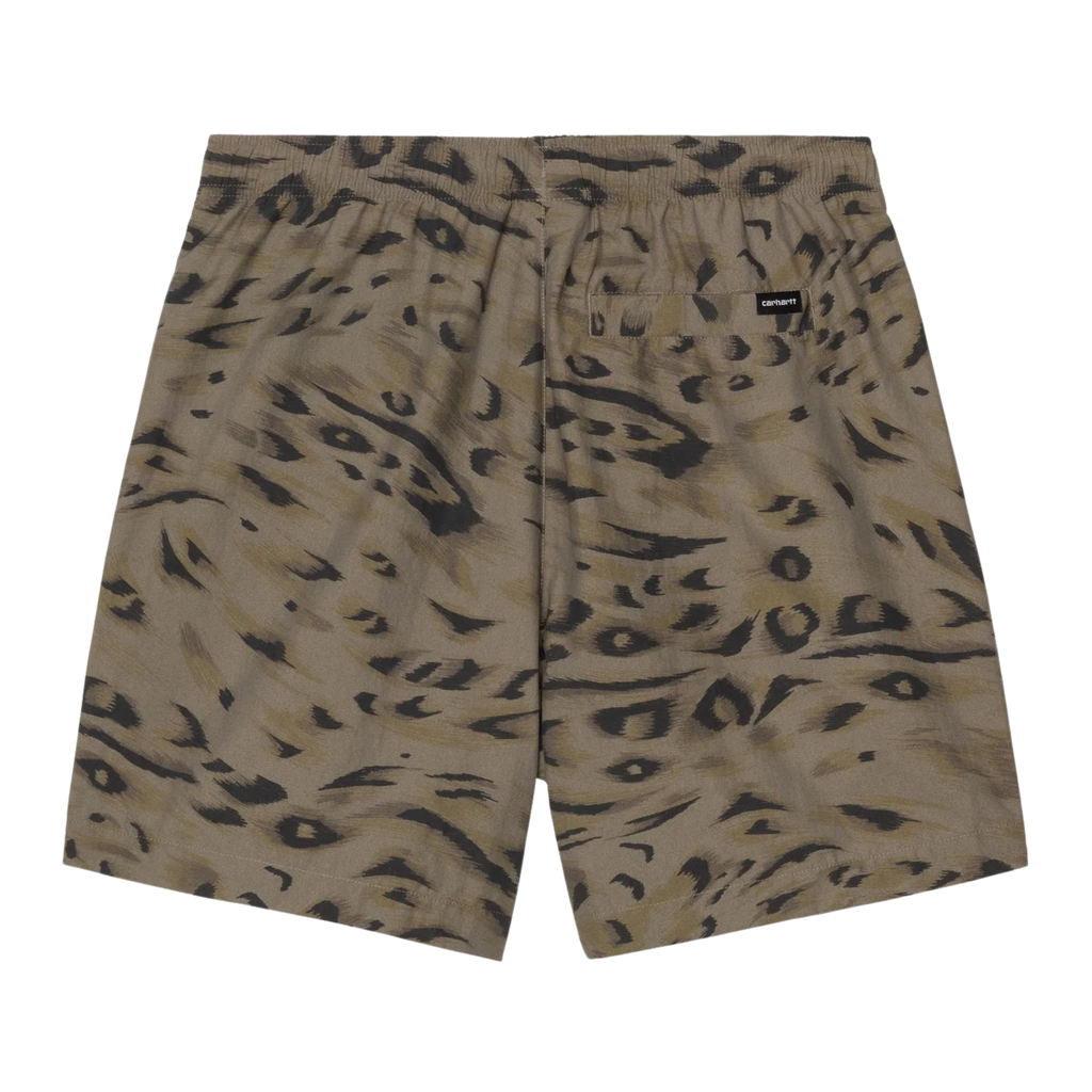 Men's Carhartt WIP Travon Short - Cypress/Black Duck Feather Print