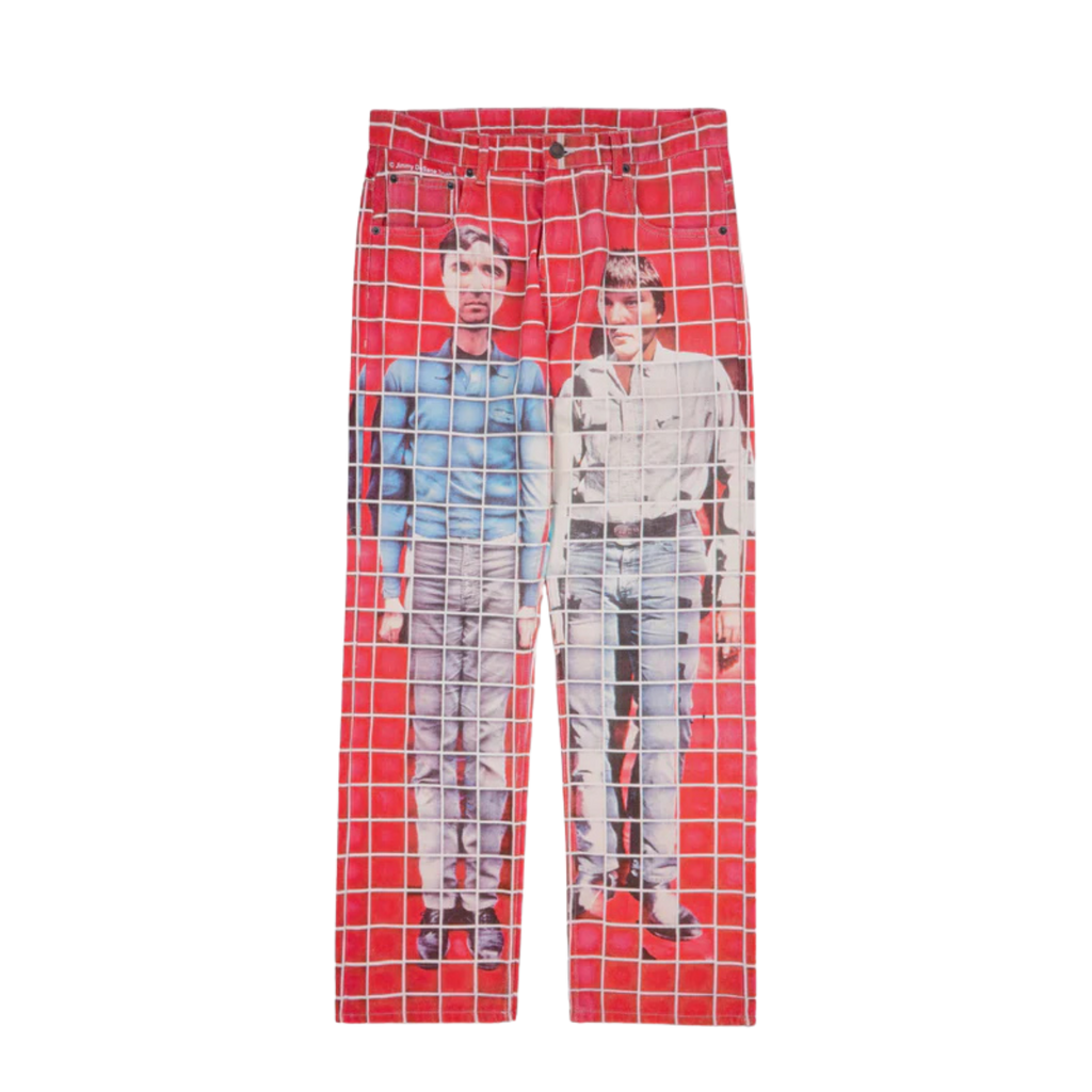 Pleasures Buildings Straight Leg Jeans - Red