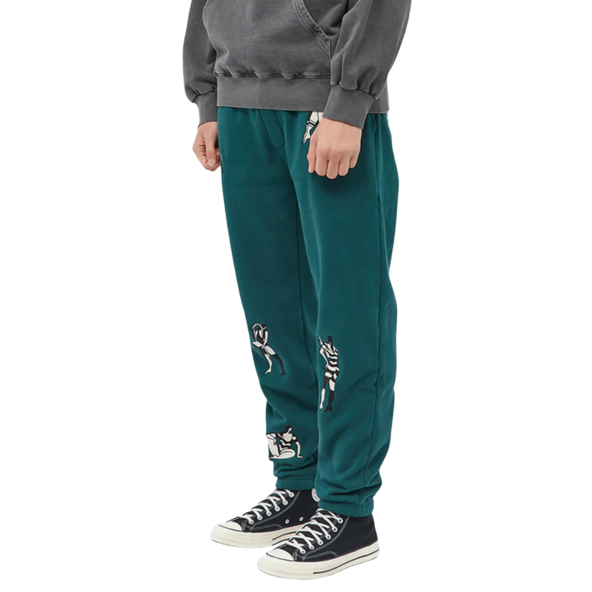 Parra Life Experience Sweatpants - Pine Green