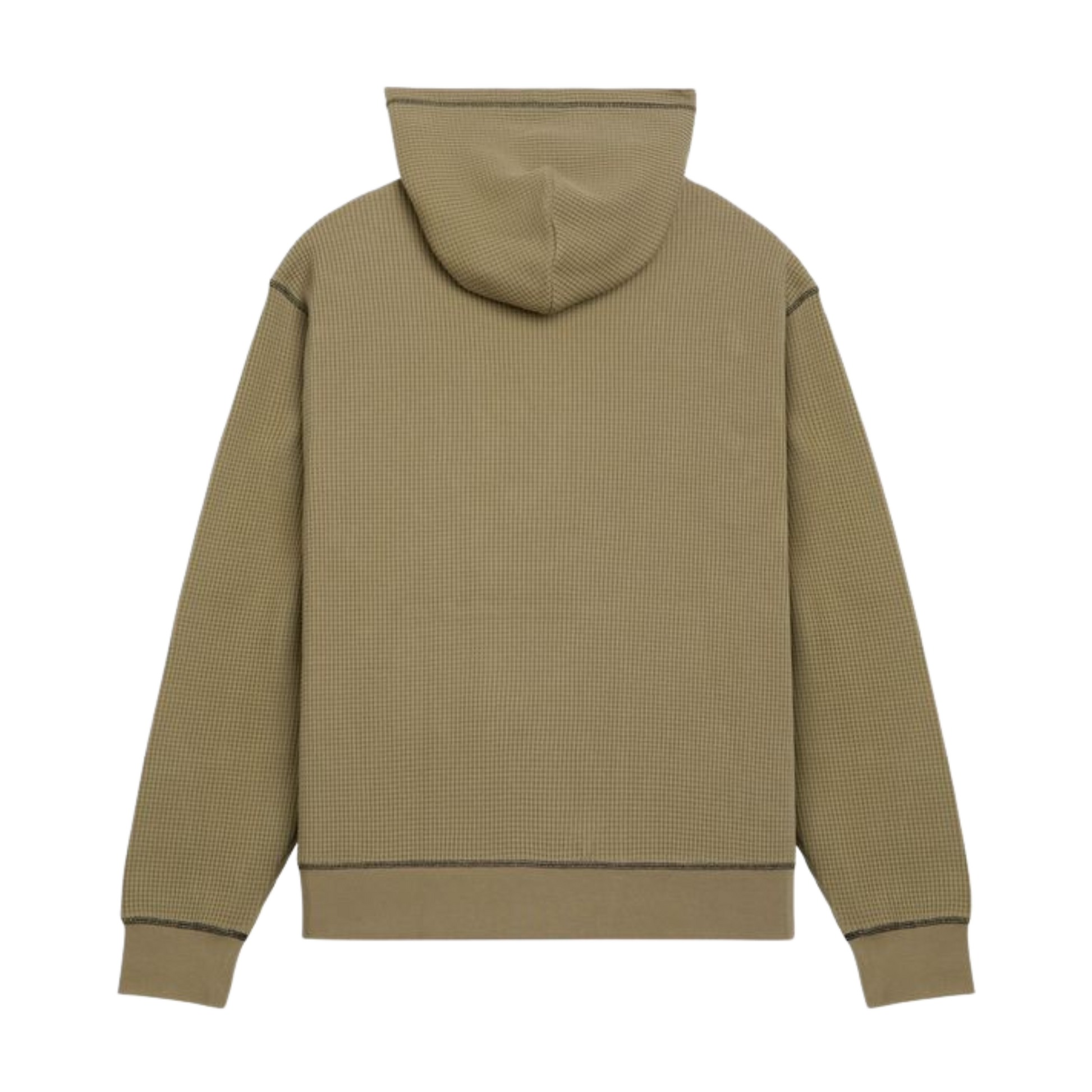 Babylon Waffle Knit Hoodie - Slime Green