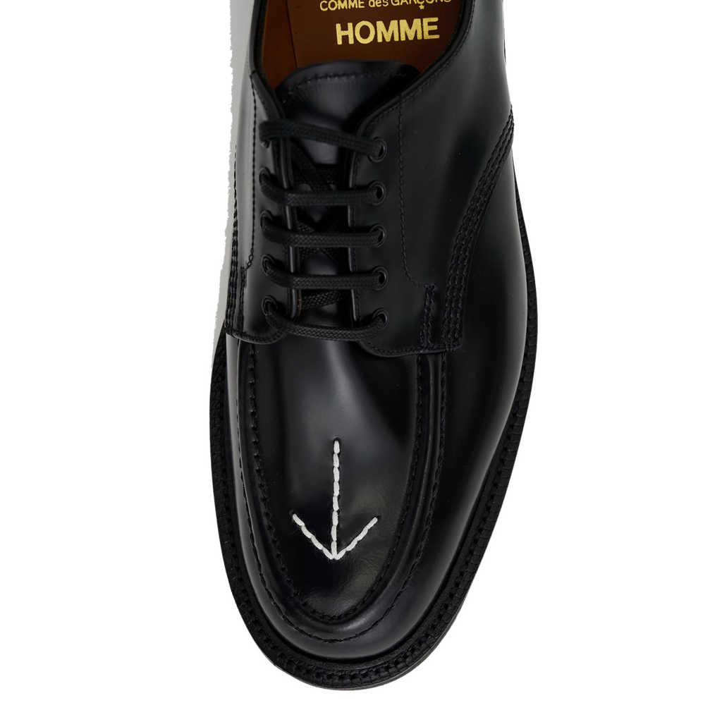 COMME des GARÇONS x Sanders Military Broad Arrow Apron Derby - Black/White