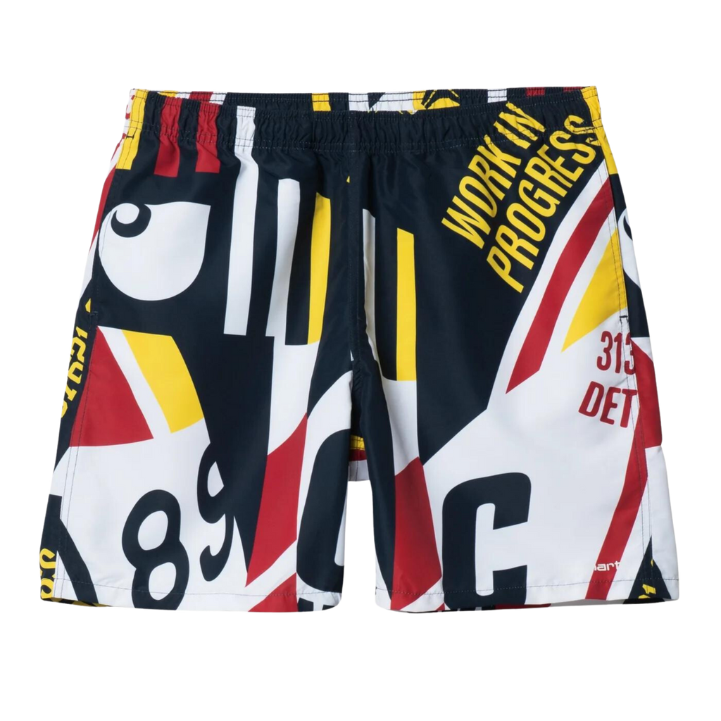 Men's Carhartt WIP Island Swim Trunks - Arcade Marina Print