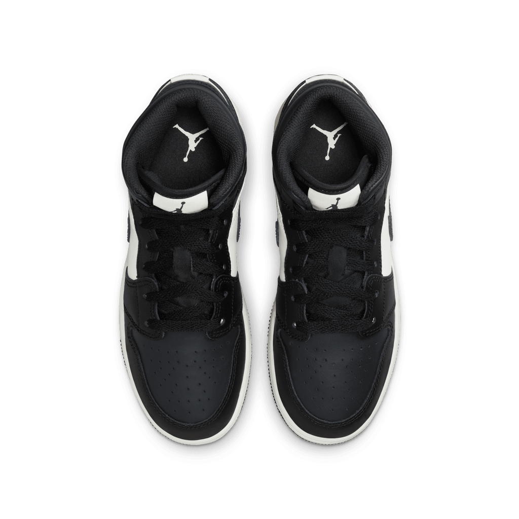 Gradeschool Air Jordan 1 Mid - Black/Off Noir/Summit White