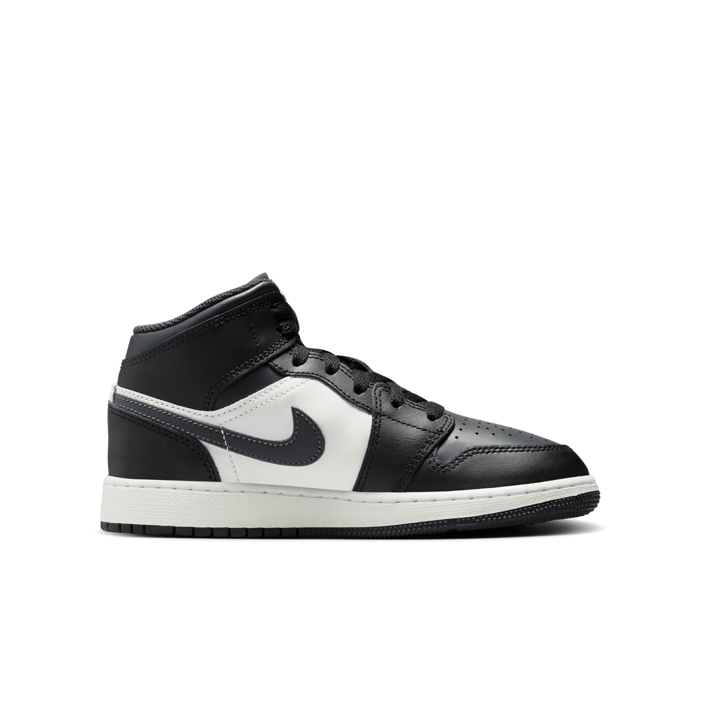 Gradeschool Air Jordan 1 Mid - Black/Off Noir/Summit White