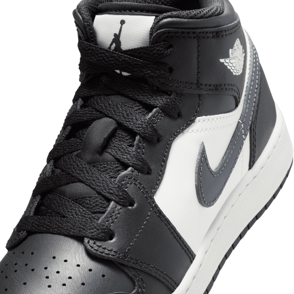Gradeschool Air Jordan 1 Mid - Black/Off Noir/Summit White