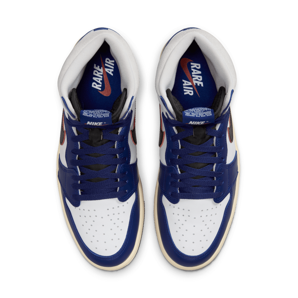 Men’s Air Jordan 1 High OG “Rare Air” -  White/Black-Neutral Grey-Deep Royal Blue-Muslin