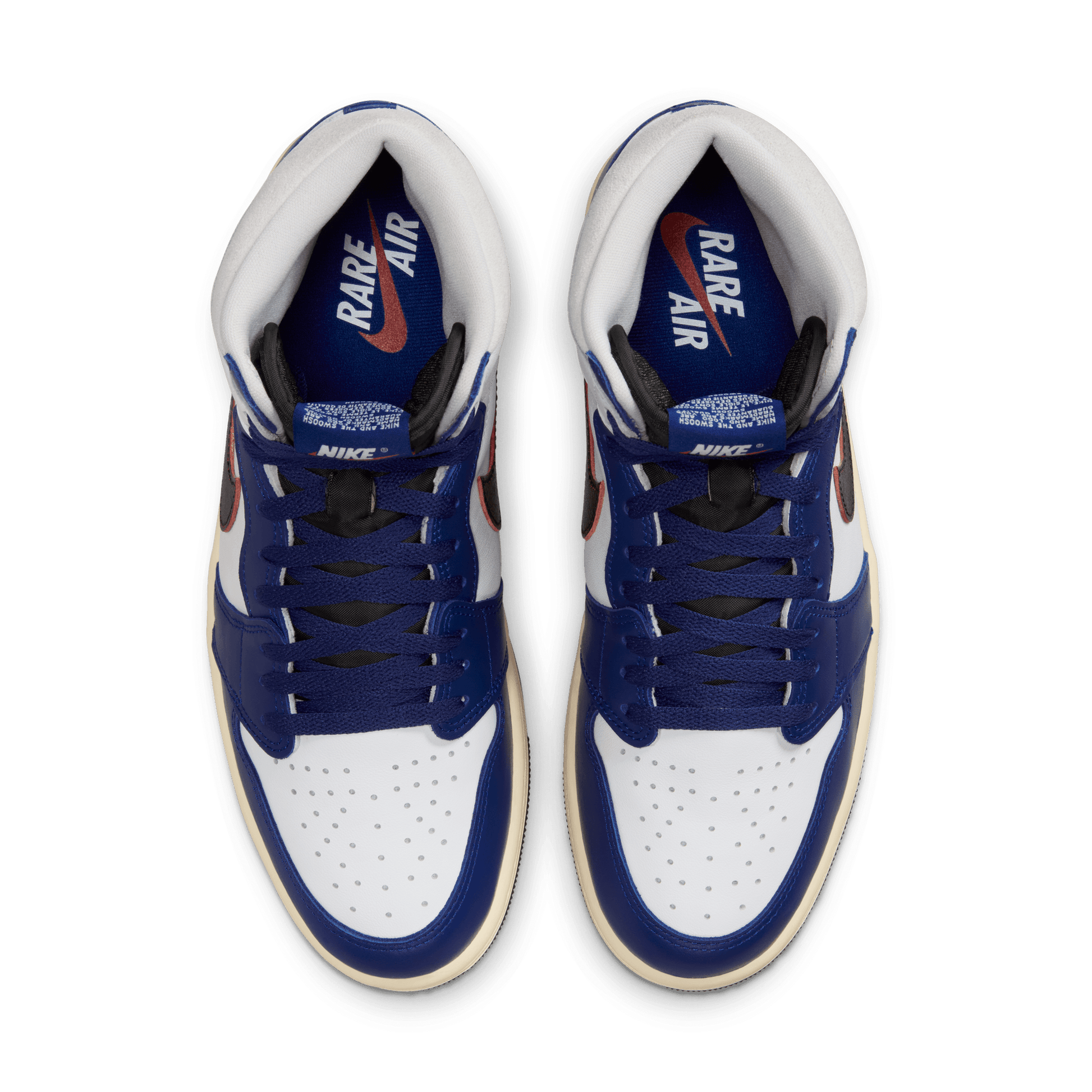 Men’s Air Jordan 1 High OG “Rare Air” -  White/Black-Neutral Grey-Deep Royal Blue-Muslin