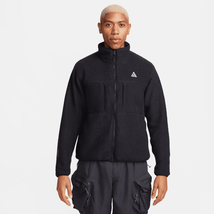 Men's Nike ACG "Arctic Wolf" Fleece Full-Zip Jacket - Black/Anthracite/Summit White