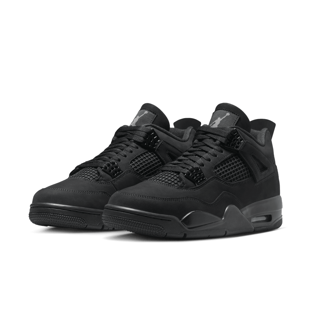 Men's Air Jordan 4 Retro "Black Cat" - Black/Black/Lt Graphite