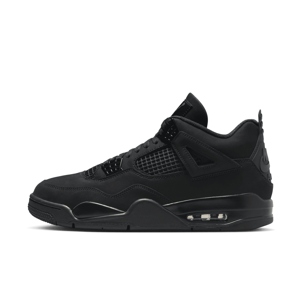 Men's Air Jordan 4 Retro "Black Cat" - Black/Black/Lt Graphite