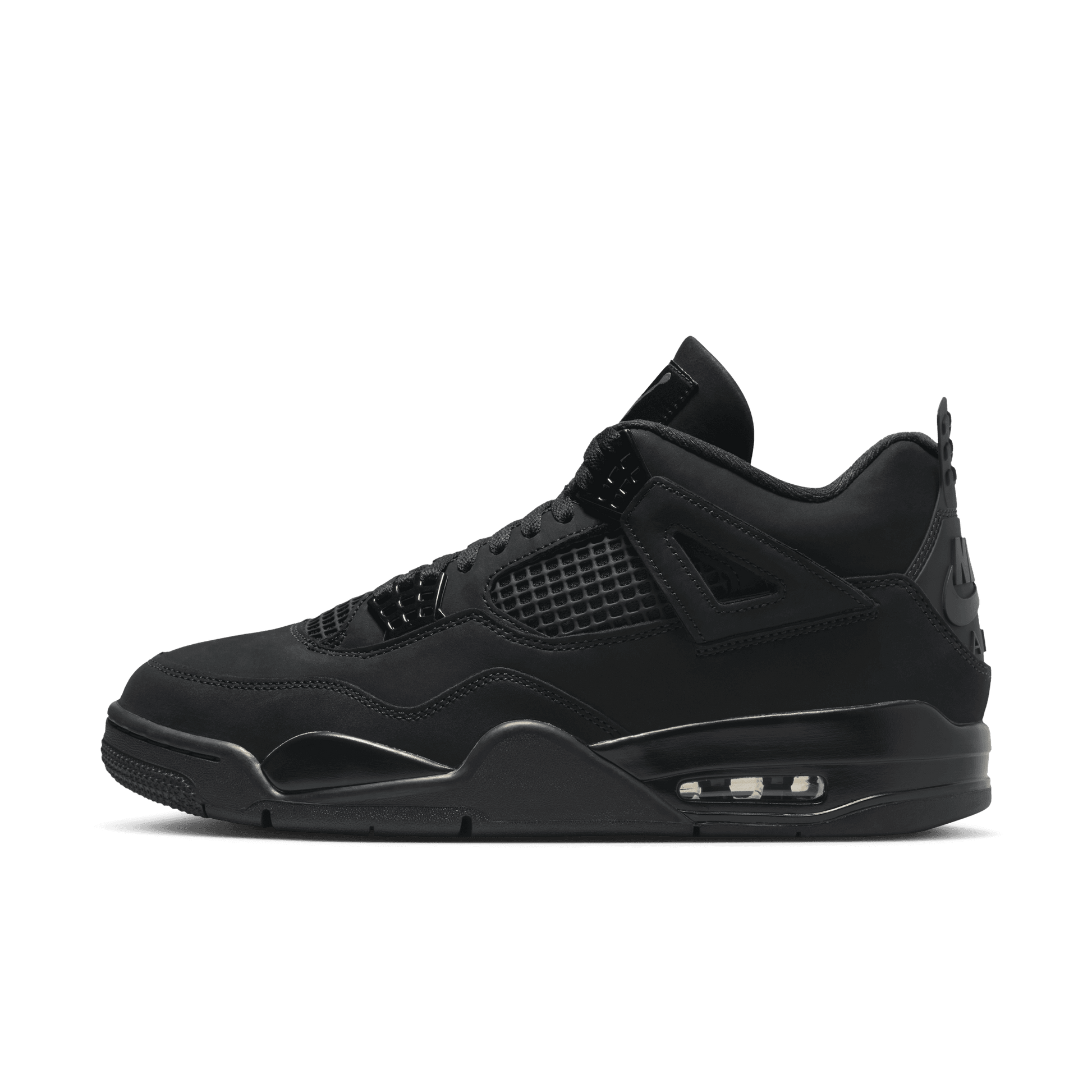 Men's Air Jordan 4 Retro "Black Cat" - Black/Black/Lt Graphite
