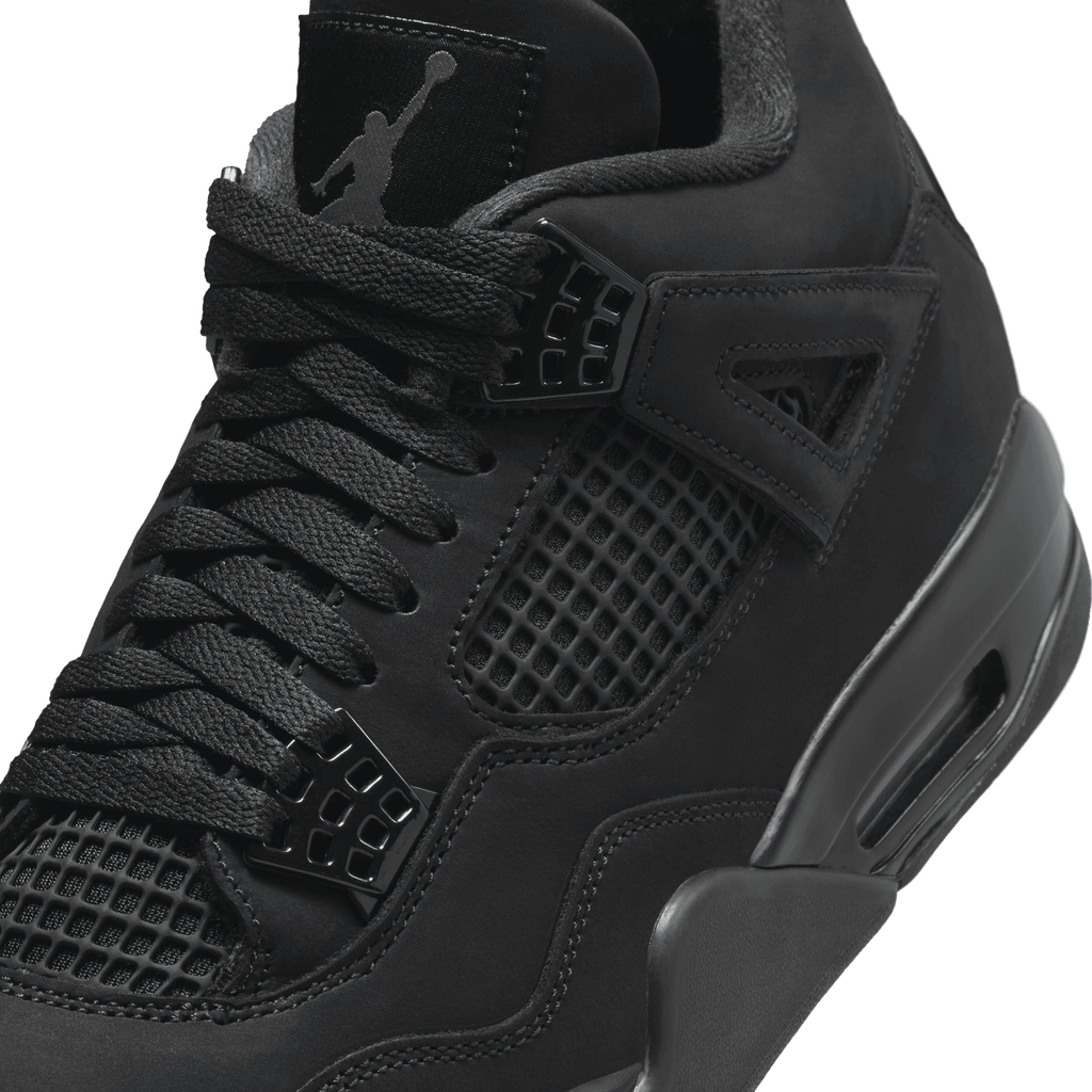 Men's Air Jordan 4 Retro "Black Cat" - Black/Black/Lt Graphite
