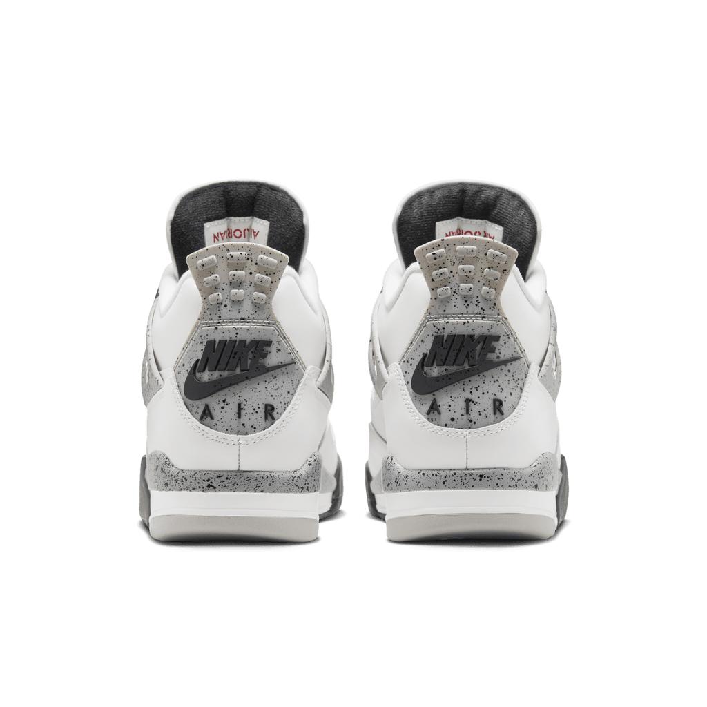 Men's Jordan 4 Retro 'White Cement' - Summit White/Cement Grey/Black Fire Red