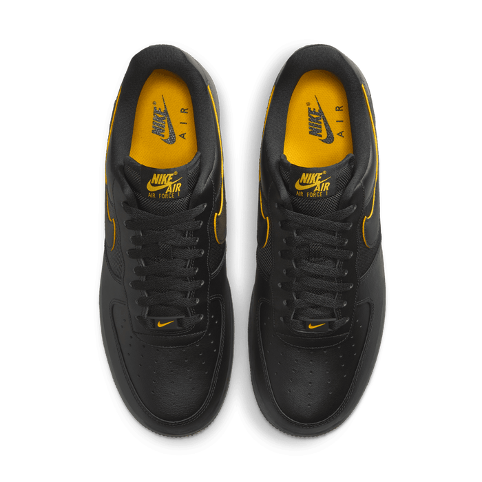 Men's Nike Air Force 1 '07 - Black/University Gold/DK Smoke Grey