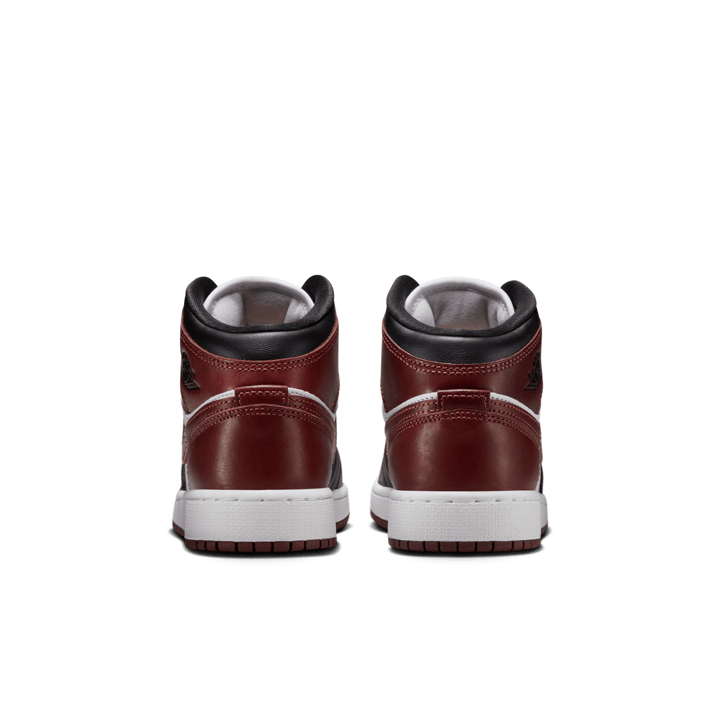 Gradeschool Air Jordan 1 Mid SE - White/Dark Pony/Black